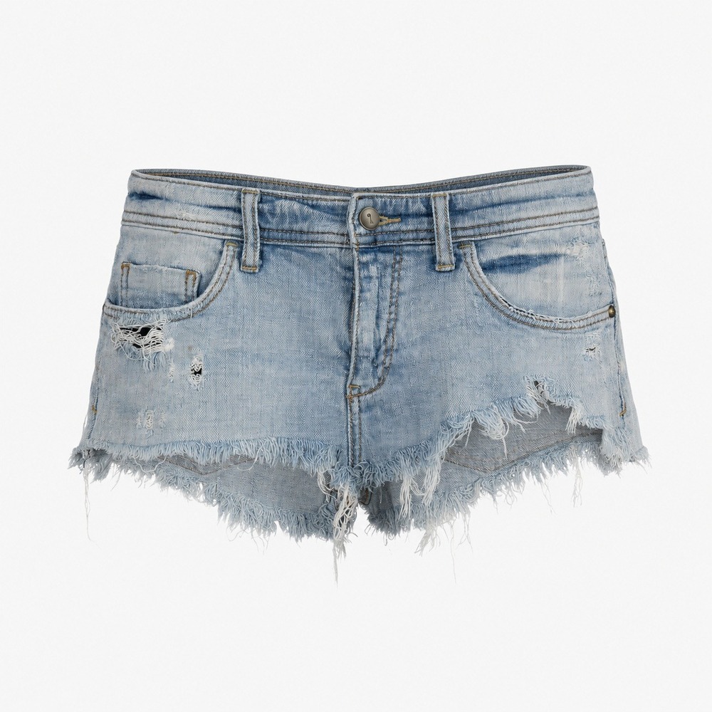 Anthropologie Pilcro and the Letterpress Hyphen Distressed Denim Shorts Size‎ 28 - Picture 1 of 9
